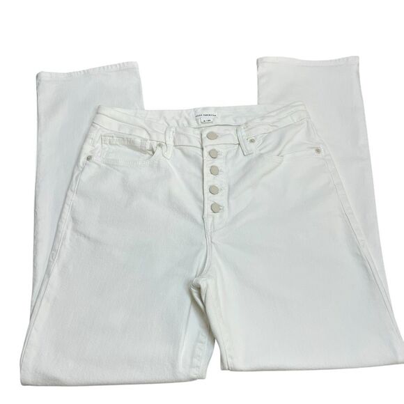 Joe’s The Blake High Rise Wide Leg Crop Milk White Size 29 - Picture 6 of 14